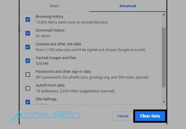 Clear Browser Cache and Cookies