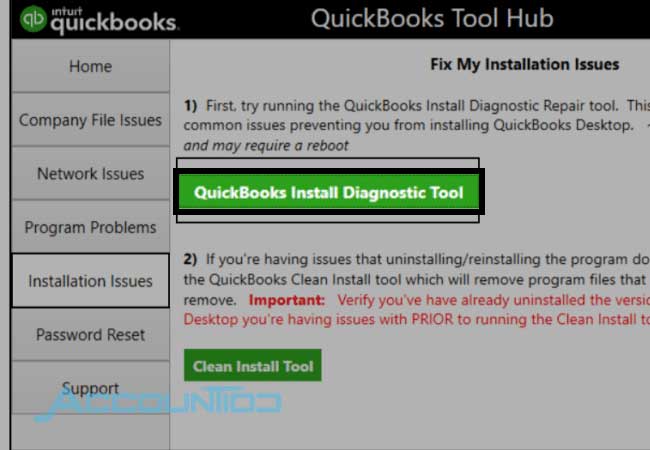 QuickBooks Install diagnostic tool