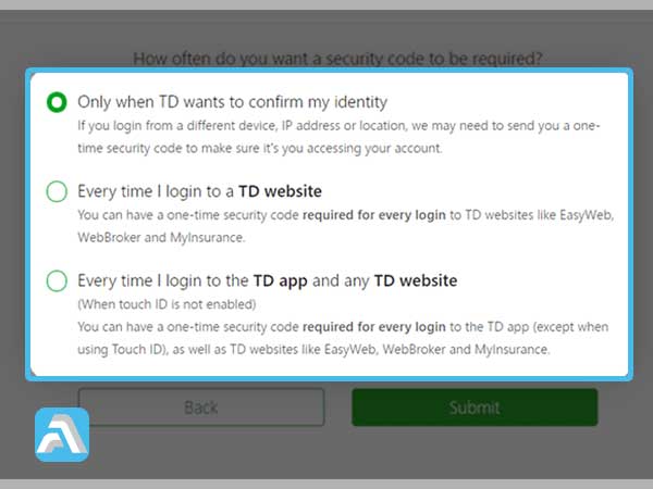 Security login options