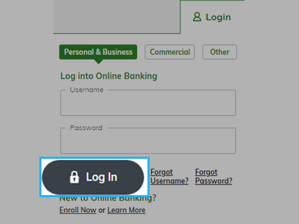 click on the login button