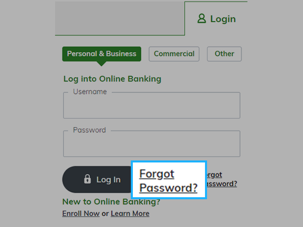 click on forgot password