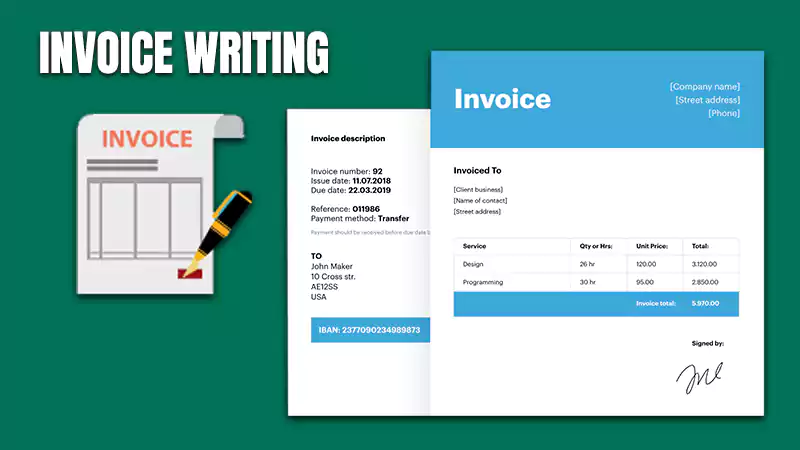 Invoice writing