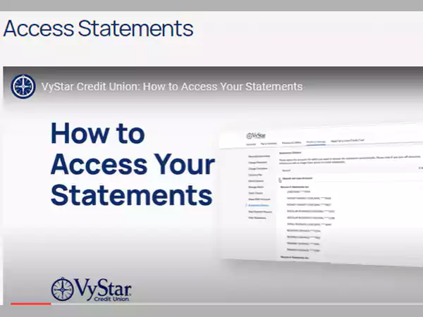 View your Vystar’s e-statements