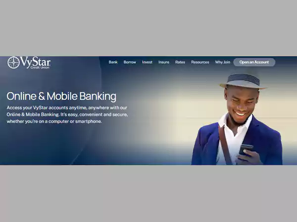 Access Vystar through online and mobile banking