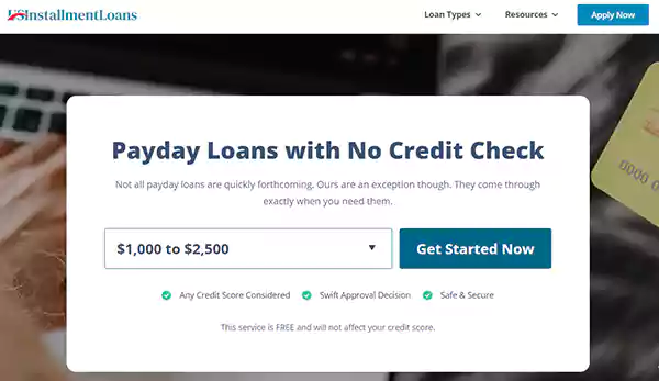 payday loans with no credit check