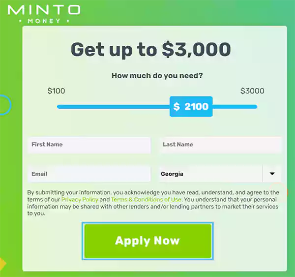 Apply Now for Minto Money Loan