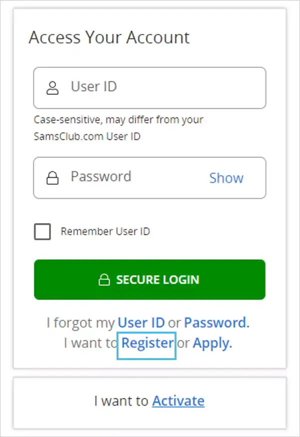 Click on the “Register” button
