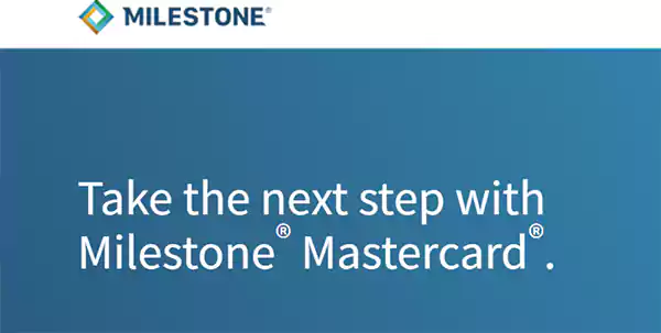 Milestone credit card portal