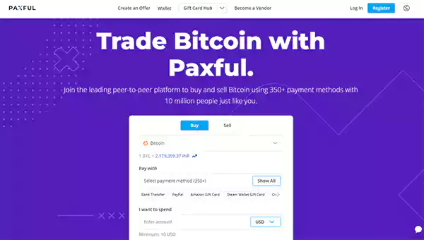 Paxful Web Page