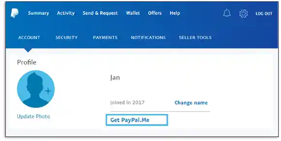 PayPal login account 