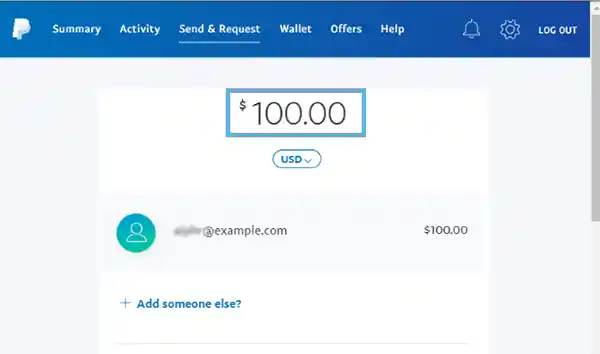 PayPal request money 
