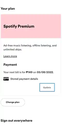 Tap on Update