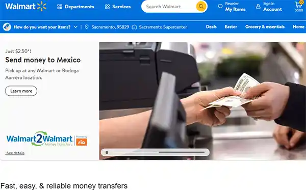 Walmart homepage