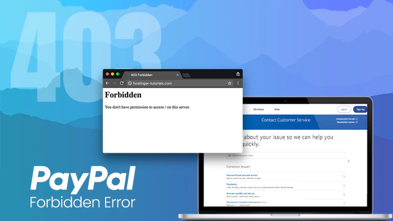 403 forbidden error in pay pal