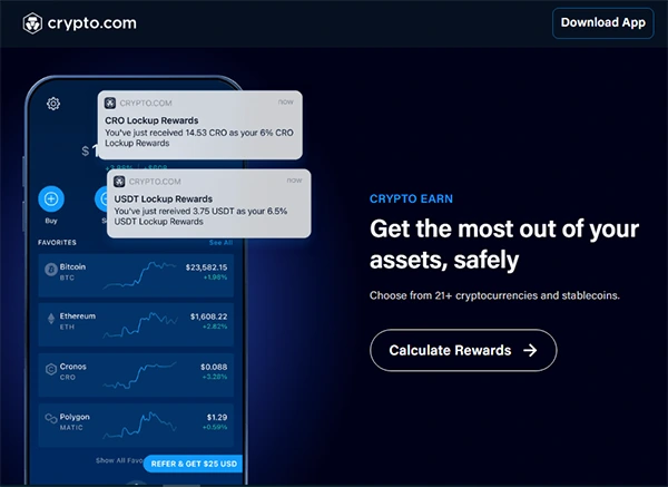 Crypto.com homepage
