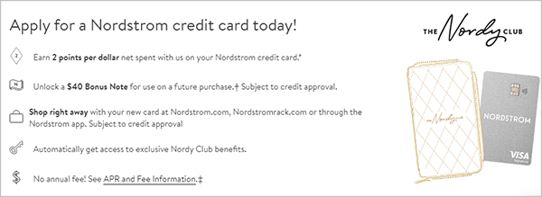 Nordstrom homepage