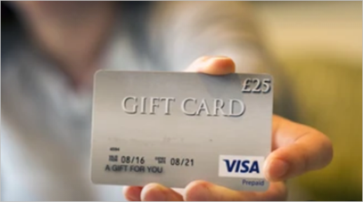 Visa gift cards