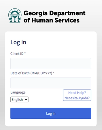 DHS login portal