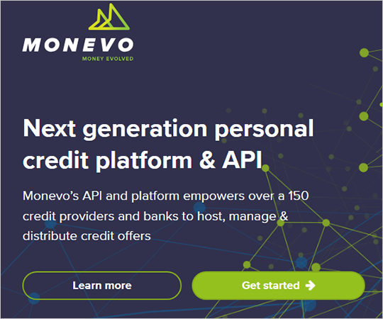 Monevo homepage