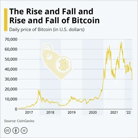  Rise and Fall of Bitcoin in Years