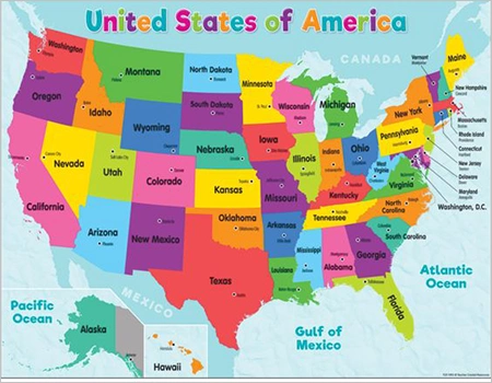 USA map