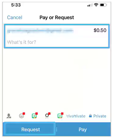 What for in Venmo application