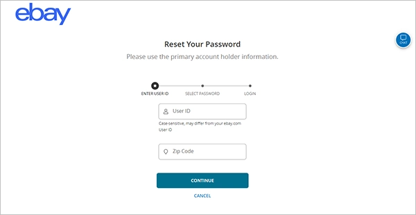 Password Reset Page