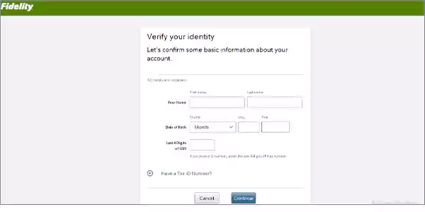 Verify your identity