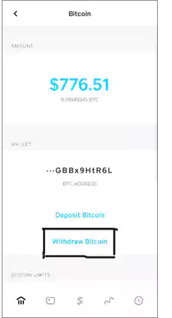 Withdraw Bitcoin in Cash App