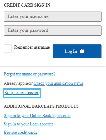 credit card login portals