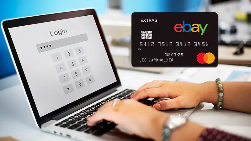 ebay credit card login