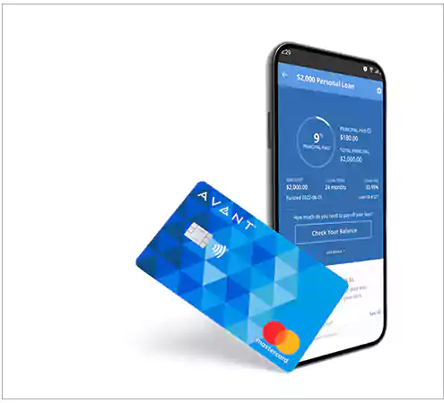 Avant Card mobile login portal