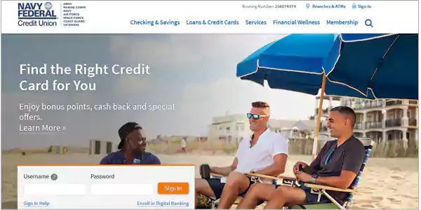 Navy Federal Credit Union Website