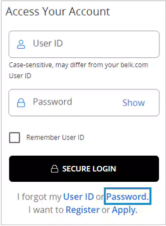 password recover portal