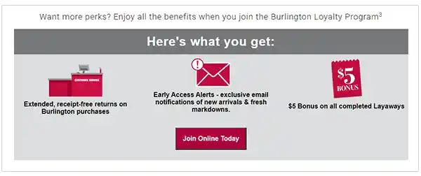 Burlington rewards