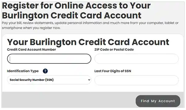 Burlington registration process