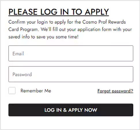 Cosmo Prof card portal1