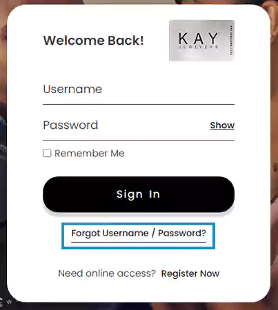 Forget Username or Password1