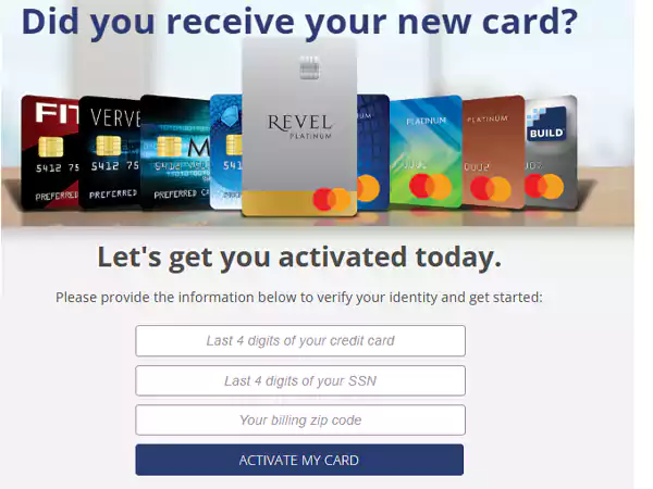 Reflex Card activation page