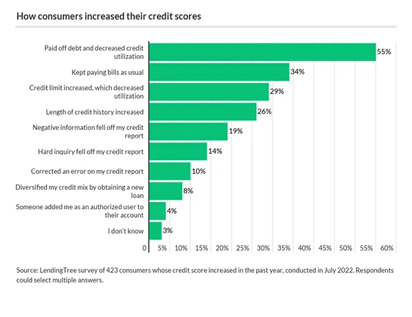 Americans increase their credit scores