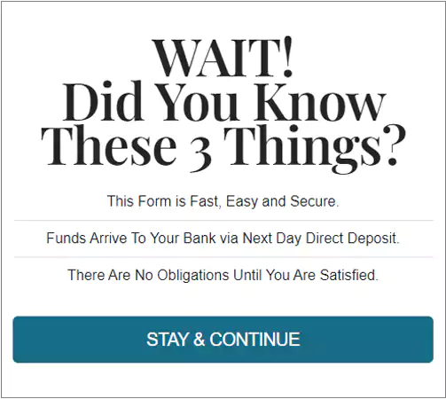 FastLoanDirect homepage