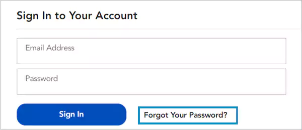 Password reset steps