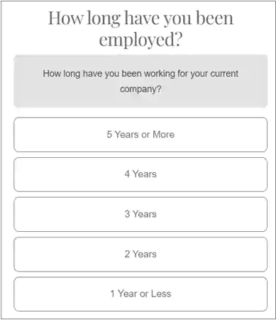 how long you have worked in your company