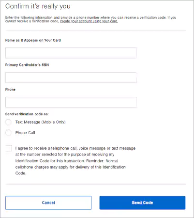 Shopyourway card registration form