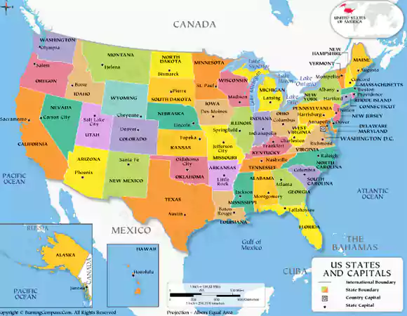 USA map