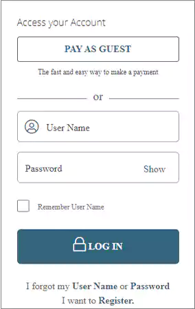 Click on Pay as Guest button