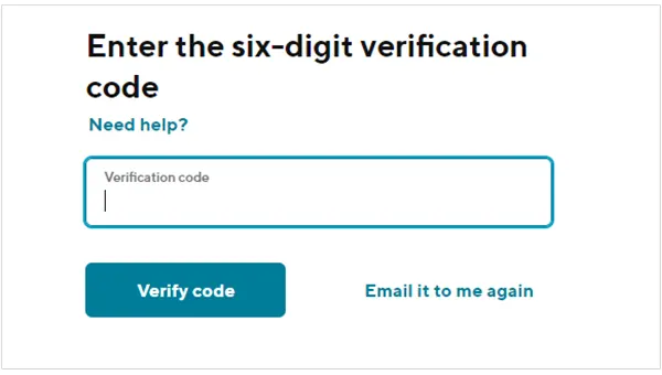 Enter verification code 