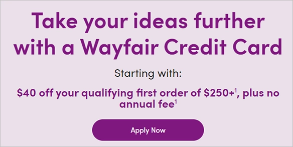 Wayfair card application