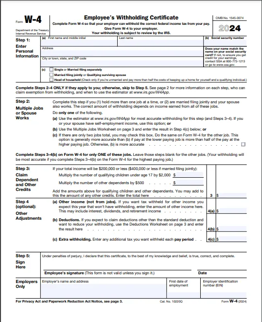 Form W-4