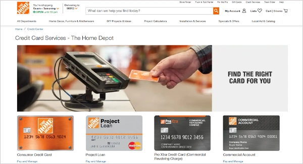 Home Depot Credit Center